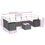 Juego de sofás de jardín con cojines beige 8 pzas ratán PE de , Sofás modulares de exterior - Ref: Foro24-3222338, Precio: 52...