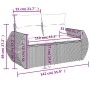 Set de sofás de jardín 7 piezas con cojines ratán PE gris de , Conjuntos de jardín - Ref: Foro24-3224905, Precio: 438,55 €, D...