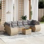 Juego de sofás de jardín con cojines beige 8 pzas ratán PE de , Conjuntos de jardín - Ref: Foro24-3224918, Precio: 527,16 €, ...