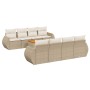 Set de sofás de jardín 9 pzas con cojines ratán sintético beige de , Conjuntos de jardín - Ref: Foro24-3224924, Precio: 654,6...