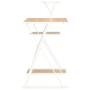 Escritorio con estantería blanco y roble 116x50x93 cm de vidaXL, Escritorios - Ref: Foro24-20291, Precio: 48,61 €, Descuento: %