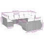 Set de sofás de jardín 10 pzas con cojines ratán sintético gris de , Conjuntos de jardín - Ref: Foro24-3225157, Precio: 600,8...