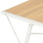 Escritorio con estantería blanco y roble 116x50x93 cm de vidaXL, Escritorios - Ref: Foro24-20291, Precio: 48,61 €, Descuento: %