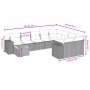 Set de sofás de jardín 10 pzas cojines ratán sintético negro de , Conjuntos de jardín - Ref: Foro24-3225607, Precio: 647,86 €...