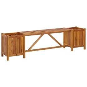 Gartenbank mit 2 Pflanzgefäßen massive Akazie 150x30x40 cm von vidaXL, Gartenbänke - Ref: Foro24-46344, Preis: 87,12 €, Rabat...