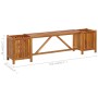 Banco de jardín con 2 jardineras acacia maciza 150x30x40 cm de vidaXL, Bancos de jardín - Ref: Foro24-46344, Precio: 88,54 €,...