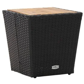 Mesa de centro ratán PE y madera maciza acacia 41,5x41,5x43 cm de vidaXL, Mesas de jardín - Ref: Foro24-46197, Precio: 53,30 ...
