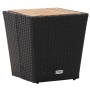 Mesa de centro ratán PE y madera maciza acacia 41,5x41,5x43 cm de vidaXL, Mesas de jardín - Ref: Foro24-46197, Precio: 54,07 ...