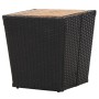 Mesa de centro ratán PE y madera maciza acacia 41,5x41,5x43 cm de vidaXL, Mesas de jardín - Ref: Foro24-46197, Precio: 54,07 ...