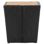 Mesa de centro ratán PE y madera maciza acacia 41,5x41,5x43 cm de vidaXL, Mesas de jardín - Ref: Foro24-46197, Precio: 53,30 ...