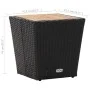 Mesa de centro ratán PE y madera maciza acacia 41,5x41,5x43 cm de vidaXL, Mesas de jardín - Ref: Foro24-46197, Precio: 53,30 ...