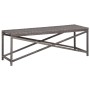 Banco de jardín ratán sintético gris 120 cm de vidaXL, Bancos de jardín - Ref: Foro24-46211, Precio: 71,10 €, Descuento: %