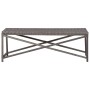 Banco de jardín ratán sintético gris 120 cm de vidaXL, Bancos de jardín - Ref: Foro24-46211, Precio: 71,10 €, Descuento: %