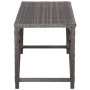 Banco de jardín ratán sintético gris 120 cm de vidaXL, Bancos de jardín - Ref: Foro24-46211, Precio: 71,10 €, Descuento: %