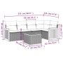 Set de muebles de jardín 6 pzas y cojines ratán sintético gris de , Conjuntos de jardín - Ref: Foro24-3227635, Precio: 356,74...