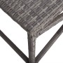 Banco de jardín ratán sintético gris 120 cm de vidaXL, Bancos de jardín - Ref: Foro24-46211, Precio: 71,10 €, Descuento: %
