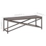 Banco de jardín ratán sintético gris 120 cm de vidaXL, Bancos de jardín - Ref: Foro24-46211, Precio: 71,10 €, Descuento: %