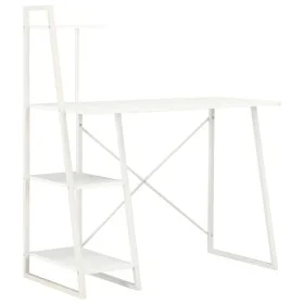 Escritorio con estantería blanco 102x50x117 cm de vidaXL, Escritorios - Ref: Foro24-20282, Precio: 82,36 €, Descuento: %