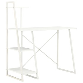 Escritorio con estantería blanco 102x50x117 cm de vidaXL, Escritorios - Ref: Foro24-20282, Precio: 83,48 €, Descuento: %