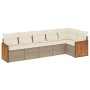 Juego de sofás jardín con cojines 6 pzas ratán sintético beige de , Conjuntos de jardín - Ref: Foro24-3227668, Precio: 382,64...