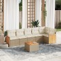 Set sofás de jardín 7 piezas y cojines ratán sintético beige de , Conjuntos de jardín - Ref: Foro24-3227675, Precio: 425,04 €...