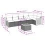 Set de sofás de jardín 7 piezas con cojines ratán PE gris de , Conjuntos de jardín - Ref: Foro24-3227677, Precio: 410,20 €, D...