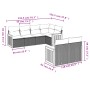 Set sofás de jardín 7 piezas y cojines ratán sintético beige de , Conjuntos de jardín - Ref: Foro24-3227822, Precio: 467,42 €...