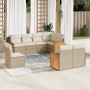 Juego de sofás de jardín con cojines beige 8 pzas ratán PE de , Conjuntos de jardín - Ref: Foro24-3227843, Precio: 520,88 €, ...