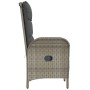 Sillas de jardín 2 unidades ratán sintético gris de vidaXL, Sillas de jardín - Ref: Foro24-46219, Precio: 230,87 €, Descuento: %