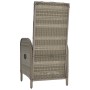 Sillas de jardín 2 unidades ratán sintético gris de vidaXL, Sillas de jardín - Ref: Foro24-46219, Precio: 230,87 €, Descuento: %