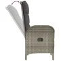 Sillas de jardín 2 unidades ratán sintético gris de vidaXL, Sillas de jardín - Ref: Foro24-46219, Precio: 282,91 €, Descuento: %