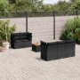 Set de sofás de jardín 6 piezas y cojines ratán sintético negro de , Conjuntos de jardín - Ref: Foro24-3255810, Precio: 424,7...