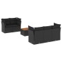 Set de sofás de jardín 6 piezas y cojines ratán sintético negro de , Conjuntos de jardín - Ref: Foro24-3255810, Precio: 424,7...