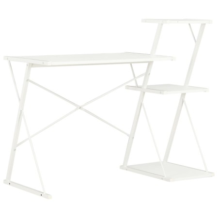 Escritorio con estantería blanco 116x50x93 cm de vidaXL, Escritorios - Ref: Foro24-20287, Precio: 48,47 €, Descuento: %