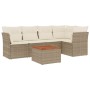 Juego de sofás jardín con cojines 6 pzas ratán sintético beige de , Conjuntos de jardín - Ref: Foro24-3255960, Precio: 412,62...