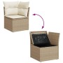 Set de sofás de jardín 11pzas con cojines ratán sintético beige de , Conjuntos de jardín - Ref: Foro24-3256030, Precio: 754,6...