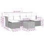 Set de sofás de jardín 7 piezas con cojines ratán PE gris de , Conjuntos de jardín - Ref: Foro24-3256102, Precio: 412,84 €, D...