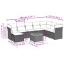Set de sofás de jardín 9 pzas con cojines ratán sintético beige de , Conjuntos de jardín - Ref: Foro24-3256114, Precio: 606,3...