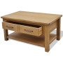 Mesa de centro de madera maciza de roble 88x53x45 cm en Mesas de centro | Comprar online en Foru.es