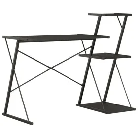 Escritorio con estantería negro 116x50x93 cm de vidaXL, Escritorios - Ref: Foro24-20288, Precio: 56,57 €, Descuento: %