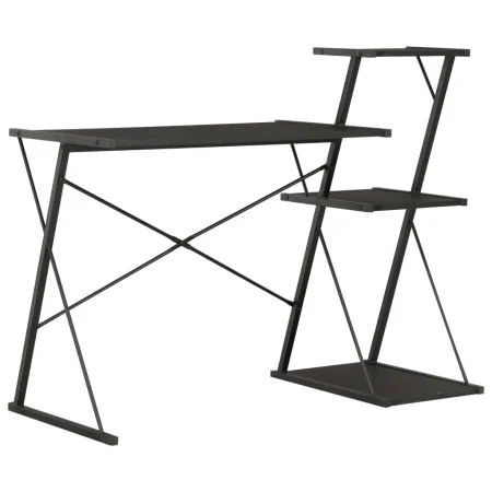 Escritorio con estantería negro 116x50x93 cm de vidaXL, Escritorios - Ref: Foro24-20288, Precio: 56,57 €, Descuento: %
