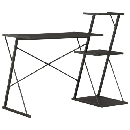 Escritorio con estantería negro 116x50x93 cm de vidaXL, Escritorios - Ref: Foro24-20288, Precio: 57,11 €, Descuento: %