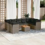 Set de sofás de jardín 10 pzas con cojines ratán sintético gris de , Conjuntos de jardín - Ref: Foro24-3256137, Precio: 593,8...