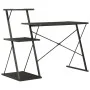 Escritorio con estantería negro 116x50x93 cm de vidaXL, Escritorios - Ref: Foro24-20288, Precio: 56,57 €, Descuento: %