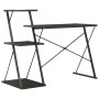 Escritorio con estantería negro 116x50x93 cm de vidaXL, Escritorios - Ref: Foro24-20288, Precio: 57,11 €, Descuento: %