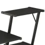 Escritorio con estantería negro 116x50x93 cm de vidaXL, Escritorios - Ref: Foro24-20288, Precio: 56,57 €, Descuento: %