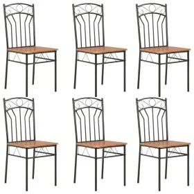 Sillas de comedor 6 unidades MDF marrón de vidaXL, Sillas de comedor - Ref: Foro24-281397, Precio: 172,98 €, Descuento: %