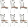 Sillas de comedor 6 unidades MDF marrón de vidaXL, Sillas de comedor - Ref: Foro24-281397, Precio: 172,98 €, Descuento: %