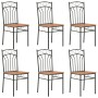 Sillas de comedor 6 unidades MDF marrón de vidaXL, Sillas de comedor - Ref: Foro24-281397, Precio: 162,67 €, Descuento: %