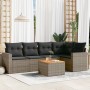 Set de muebles de jardín 6 pzas y cojines ratán sintético gris de , Conjuntos de jardín - Ref: Foro24-3256445, Precio: 376,52...